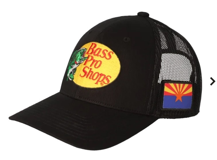 新品! バスプロショップス ロゴメッシュキャップ アリゾナ フリーサイズ ブラック 黒 BassProShops フッシング 釣り アウトドア キャンプ