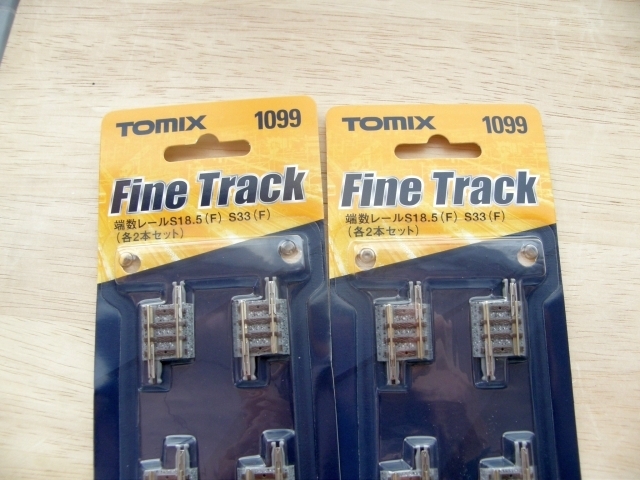 新品 TOMIX (N) 1099 端数レールセット S18.5mm(F) S33mm(F) 各2本入り ×2セット