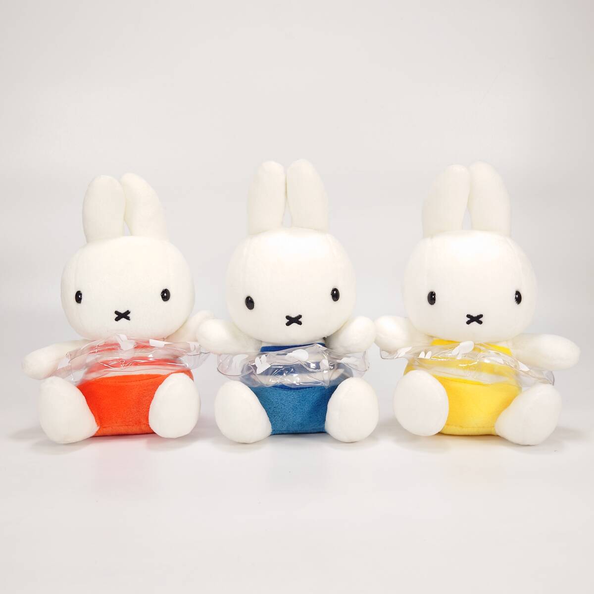 美品 miffy 浮き輪 ぬいぐるみ 3体 セット ミッフィー オレンジ ブルー イエロー セキグチ Dick Bruna ①