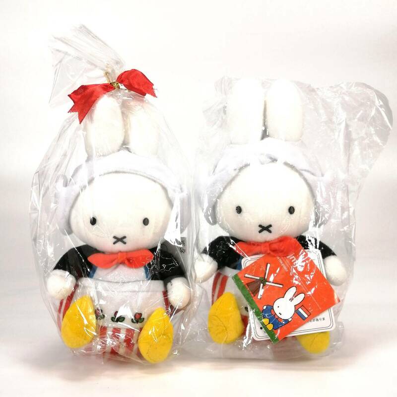 まとめ miffy ハウステンボス オランダ 民族衣装 ミッフィー お手玉 ぬいぐるみ 2点 セット 約18.5㎝ セキグチ Dick Bruna 紙タグ