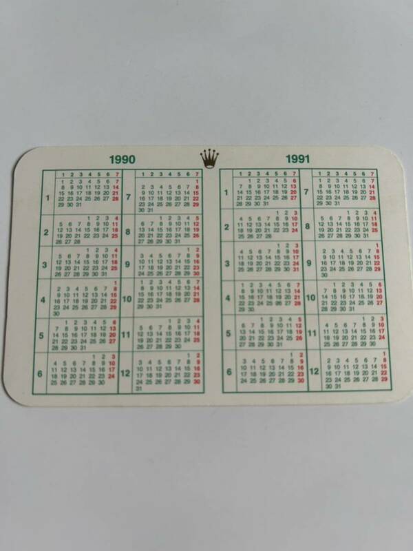 ①ロレックス ROLEX 1990-1991 calendar カレンダー L番 E番 X番 N番 付属品 純正付属品