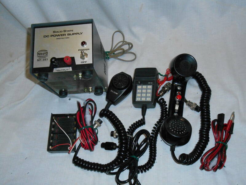 無線器7■マイク ICOM・不明HK12・電話・受話器型・他・NISSYO NP301・電源・他■ジャンク