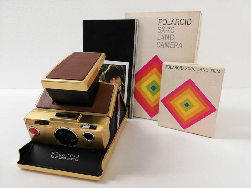 Polaroid ポラロイド SX-70 Land Camera ゴールド レア フィルムカメラ 箱付き 1220