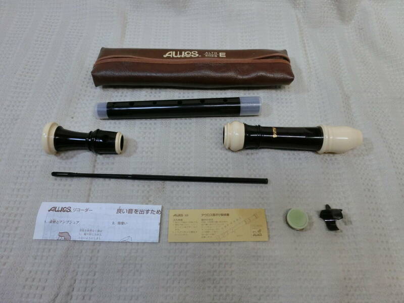 ● トヤマ楽器 AULOS(アウロス)　アルトリコーダー バロック式 509B(E) ●