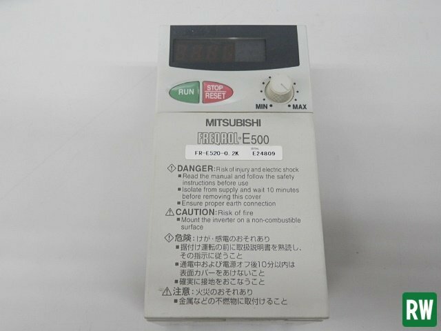 インバータ 三菱/MITSUBISHI FR-E520-0.2K 動作確認済 ミツビシ FREQROL-E500シリーズ [4]
