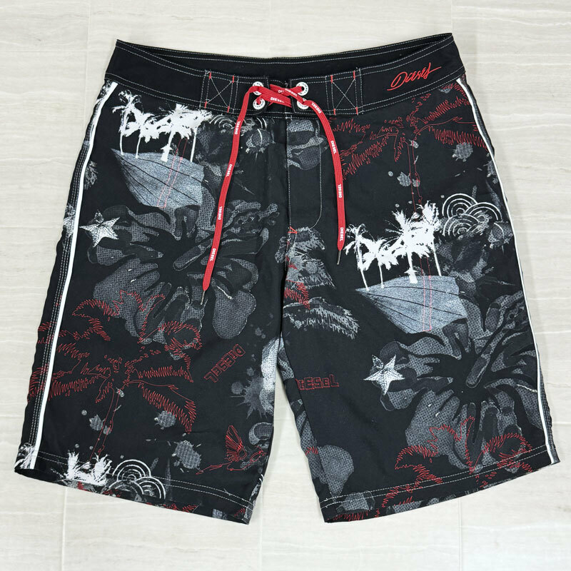 【AM676】中古　DIESEL ディーゼル　スイム パンツ　水着　海パン　黒　メンズ M