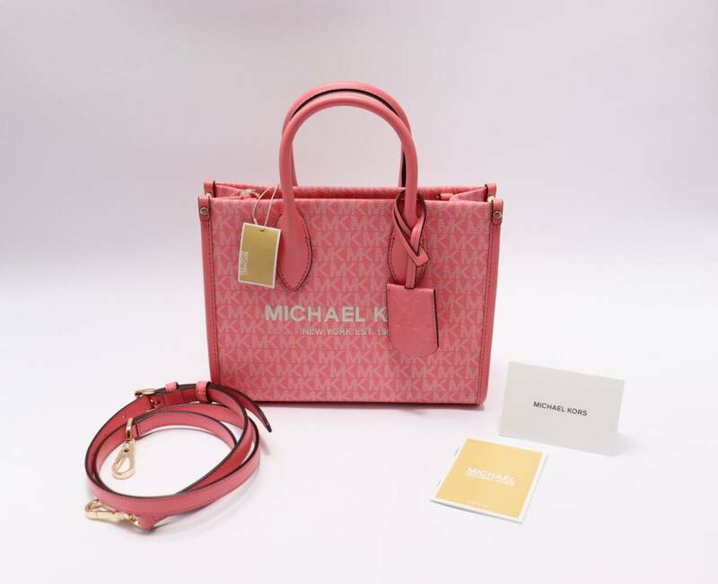 定価77,000円 新品 MICHAEL KORS マイケルコース MIRELLA トップジップショッパー ピンク