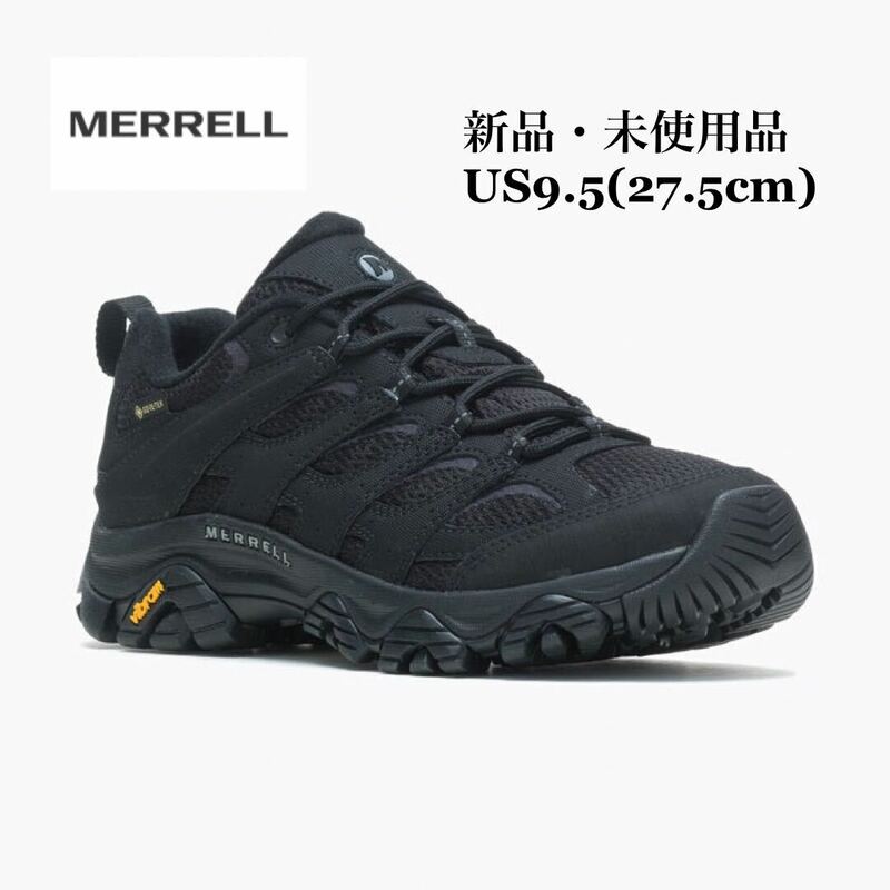 MERRELL メレル MOAB3 モアブ3 GORE-TEX ゴアテックス トリプルブラック メンズ スニーカー US9.5