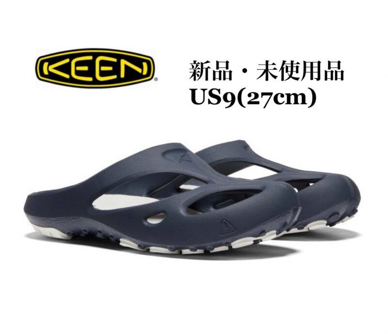 KEEN キーン SHANTI シャンティ ブラックアイリス/ホワイト ネイビー系 サンダル メンズ アウトドア フェス レジャー US9