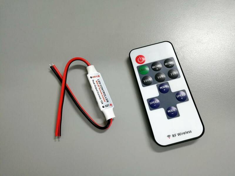 キャンピングカーの　LED照明の明るさ調整、　ファンの速度コントロールに　ワイヤレスリモコン　キット　　新品未使用