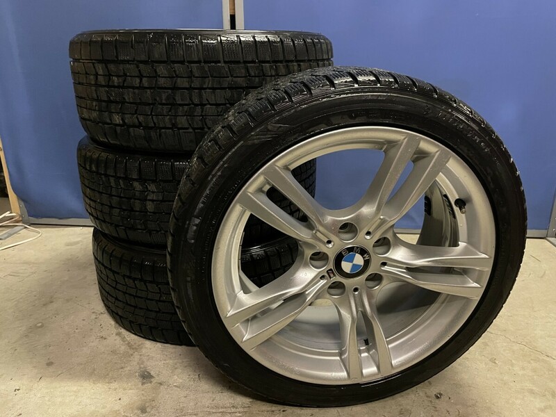 純正 BMW ホイール 18インチ 120 +34 +47 スタースポーク タイヤ ダンロップ 255/40R18 2013年製 タイヤ 4本 スタッドレス