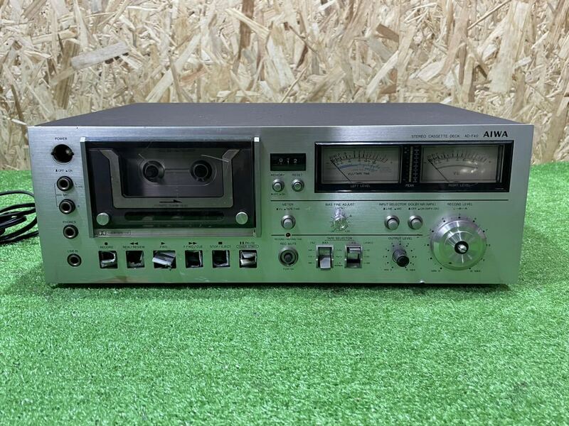 3B79 AIWA アイワ AD-F40 ステレオカセットデッキ 音響機器 オーディオ ジャンク