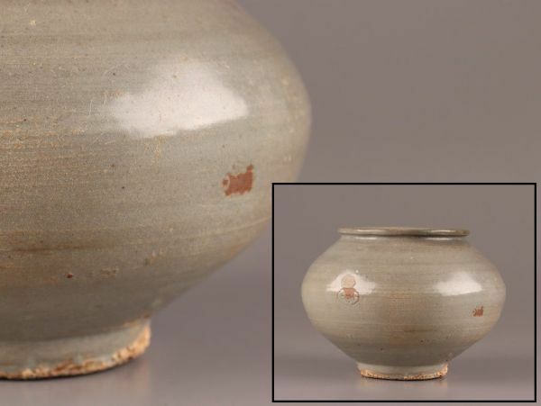 古美術 朝鮮古陶磁器 李朝 壷 時代物 極上品 初だし品 C4785