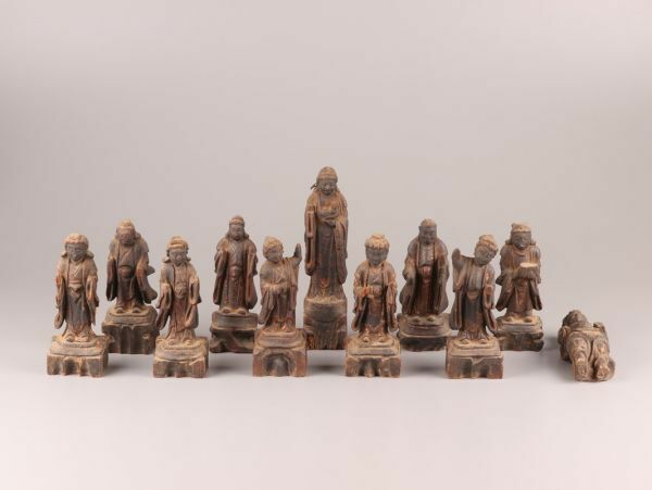 仏教美術 時代木彫 仏像 十一点 時代物 極上品 初だし品 C4995