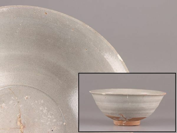古美術 朝鮮古陶磁器 高麗青磁 鉢 時代物 極上品 初だし品 C5063