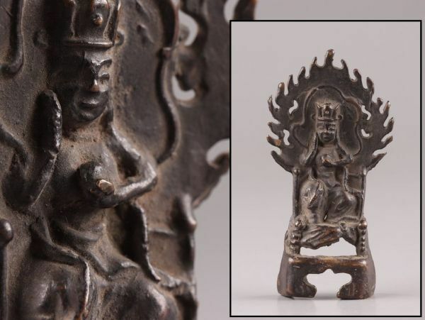 中国古玩 唐物 仏教美術 古銅造 仏像 豆仏 時代物 極上品 初だし品 C5103