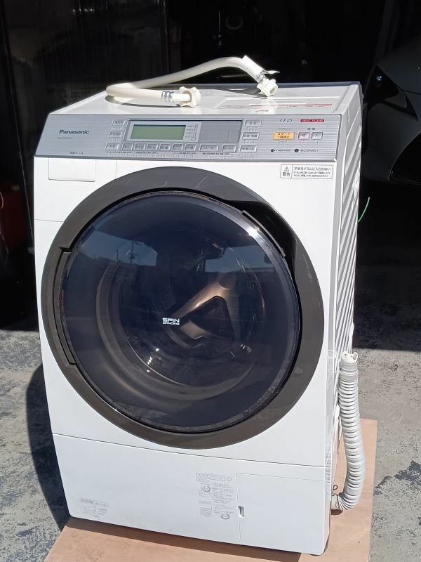 0306-002　中古★Panasonic パナソニック NA-SVX870L ヒートポンプ ドラム式 洗濯 乾燥機 11kg 2017年製　稼働品　確認済み引き取り
