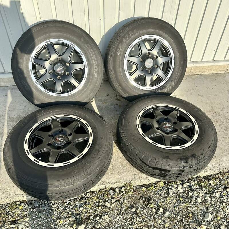 ハイエース装着 阿部商会 LA STRADA TIRADO CROSS ホイール4本セット 195/80R15 15×6J