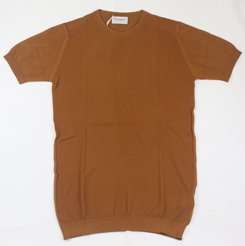 新品 John Smedley　ジョンスメドレー 最高級シーアイランドコットン Sサイズ Tシャツ　GINGER