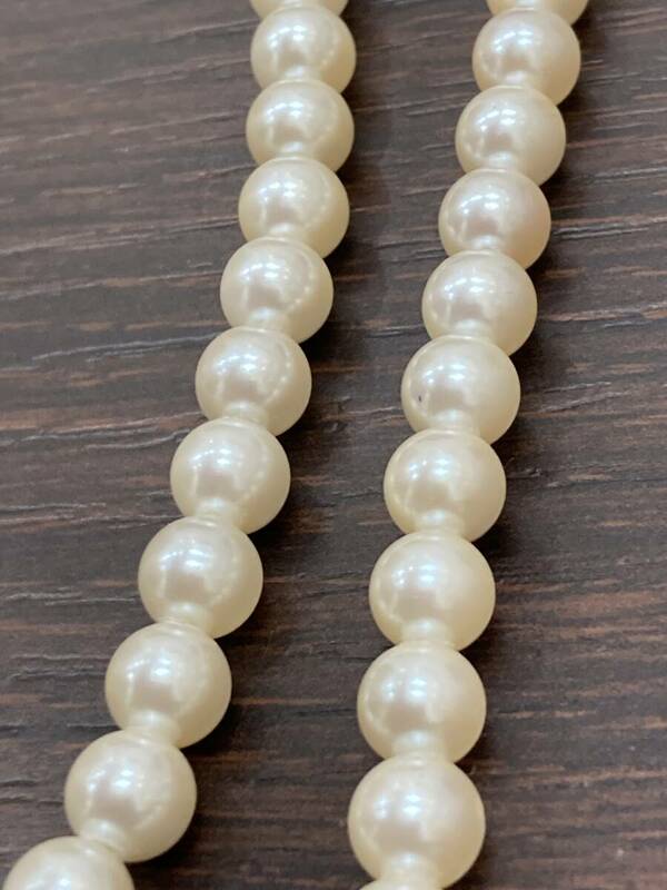 【♯6422】真珠ネックレス　シルバー刻印　　全長約1200ｍｍ　総重量69ｇ