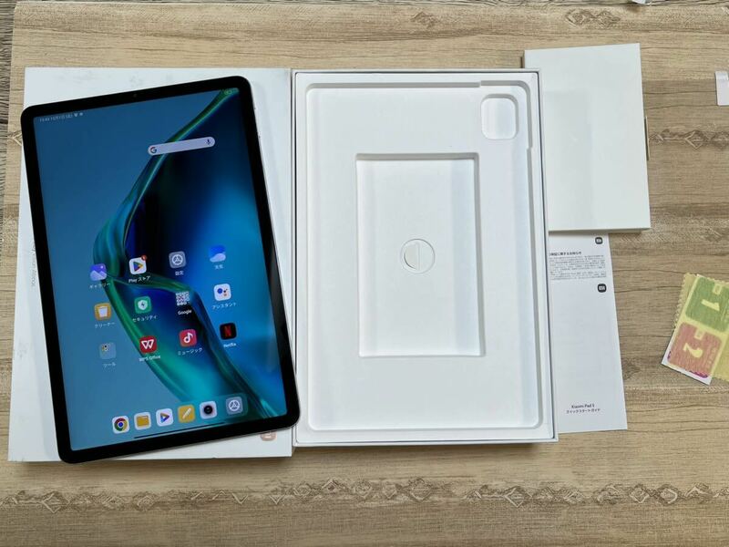 ☆美品 Xiaomi Pad 5 Wi-Fiモデル 国内版 6GB/128GB パールホワイト