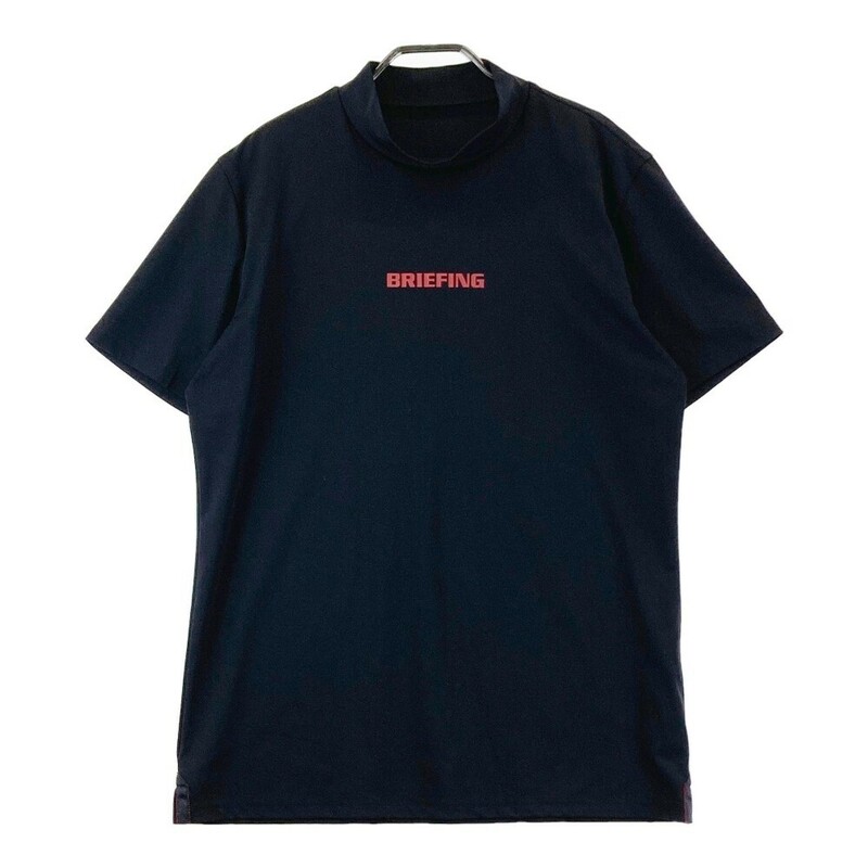 BRIEFING GOLF ブリーフィング ハイネック 半袖Tシャツ ブラック系 L [240101065488] ゴルフウェア メンズ