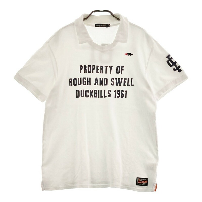 ROUGH&SWELL ラフアンドスウェル RSM-17017 襟付 半袖Tシャツ カモノハシ ホワイト系 M [240101082683] ゴルフウェア メンズ