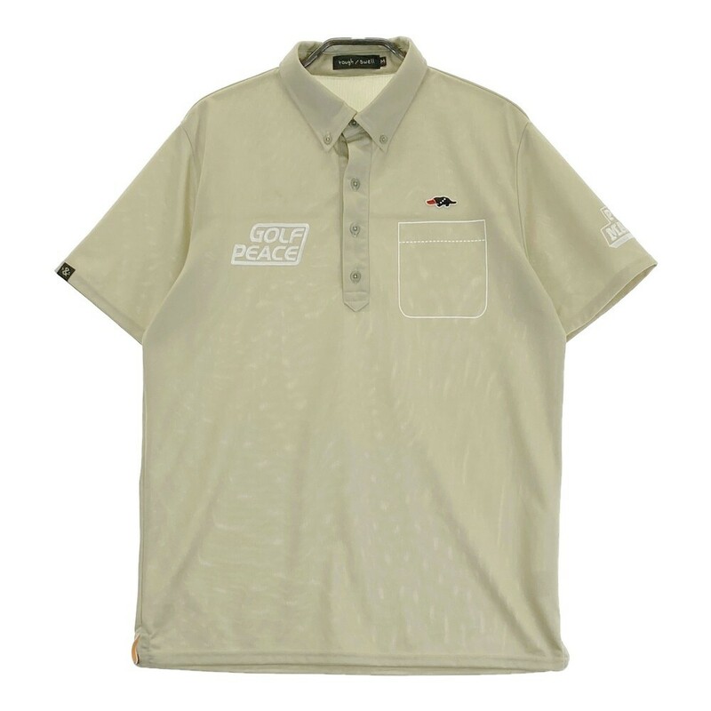 ROUGH&SWELL ラフアンドスウェル 2022年モデル 半袖ポロシャツ ベージュ系 M [240101155641] ゴルフウェア メンズ