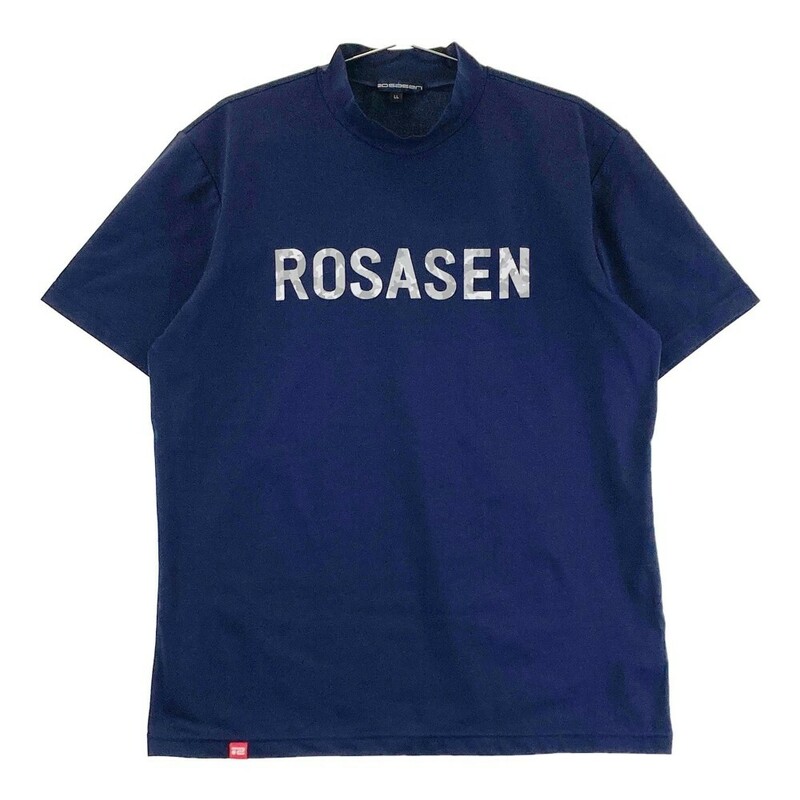 ROSASEN ロサーセン ハイネック 半袖Tシャツ ネイビー系 LL [240101085249] ゴルフウェア メンズ