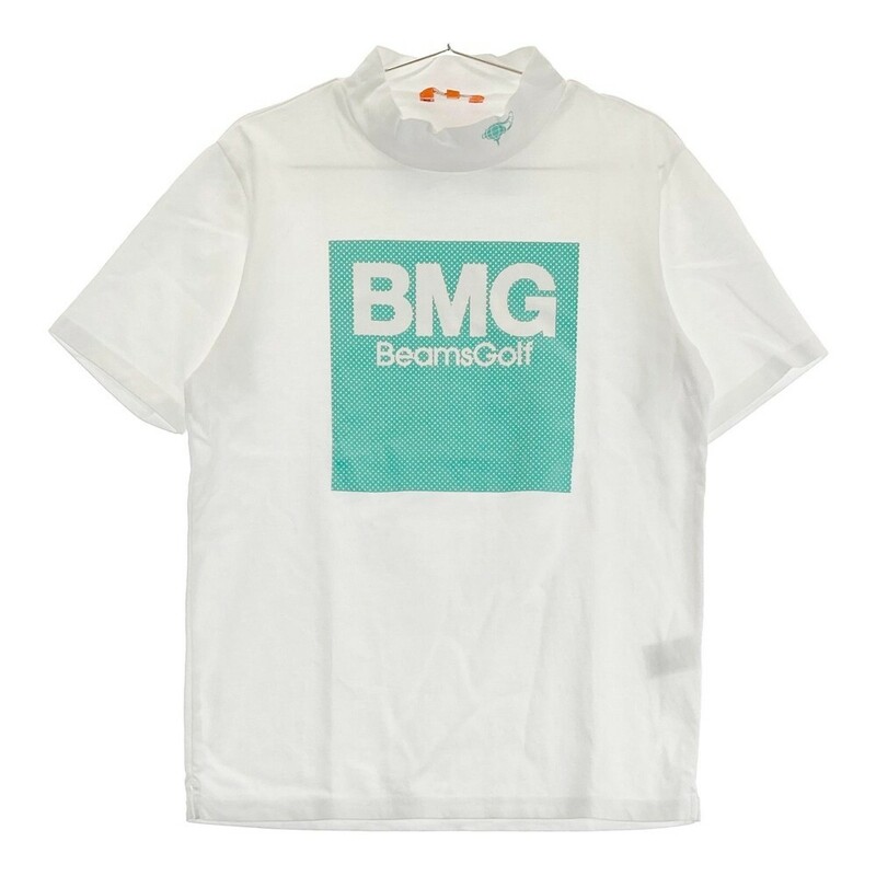 BEAMS GOLF ビームスゴルフ 2022年モデル ハイネック 半袖Tシャツ ホワイト系 M [240101161397] ゴルフウェア メンズ