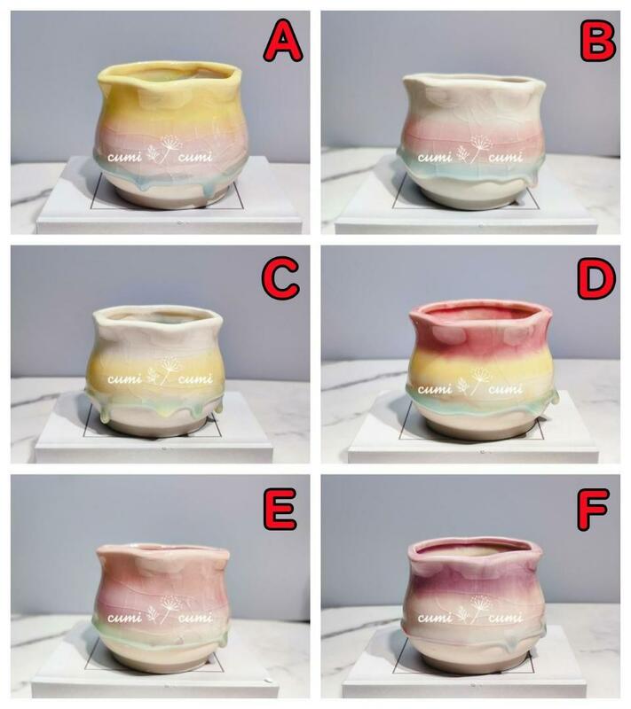 【組合自由、商品説明をご確認下さい！】【韓国】 3号 　雫 窯変 貫入 変 植木鉢 室内 多肉 鉢カバー 陶器鉢 プレゼント 海外 盆栽 
