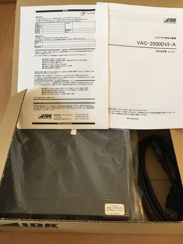 ★未使用★IDK DVI分配器 VAC-2000DVI-A