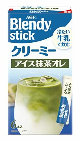 AGF ブレンディ スティック クリーミーアイス抹茶オレ 6本×6箱 【 牛乳で飲むシリーズ 】
