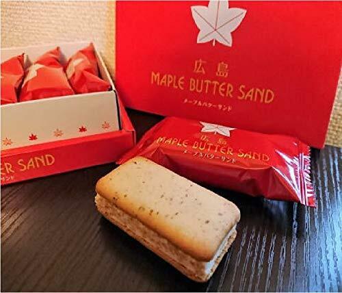 広島限定　広島土産　HIROSHIMA 広島　メープルバターサンド　MAPLE BUTTER SAND 菓子　10個入　・・・