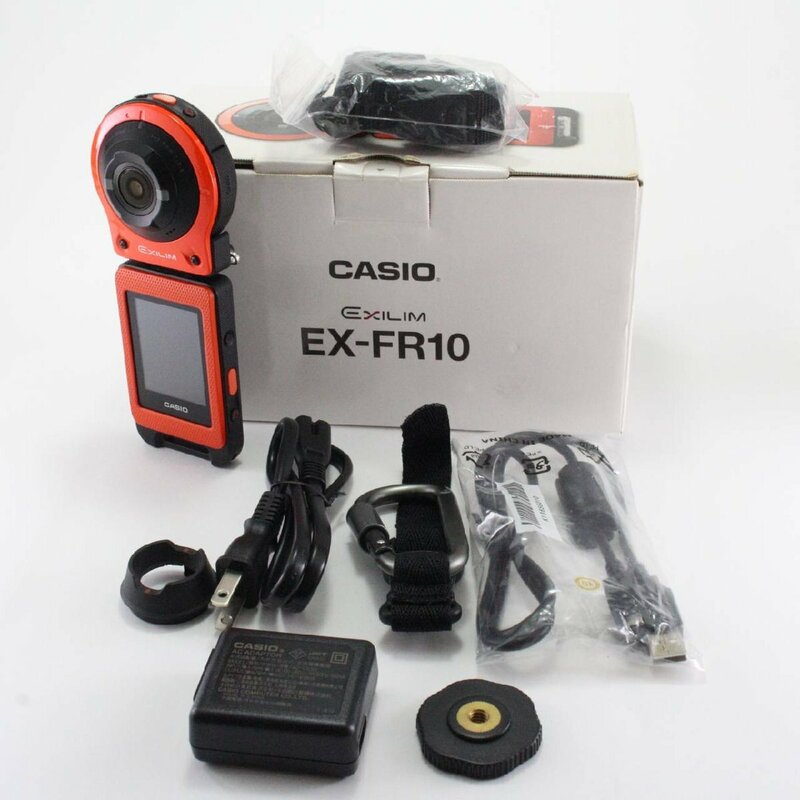CASIO デジタルカメラ EXILIM EXFR10EO カメラ部/コントロール部分離 フリースタイルカメラ 1410万画素 EX-FR10EO オレンジ