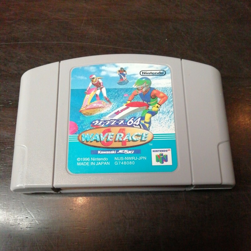 z #190 Nintendo64 カセット 任天堂 ウェーブレース64 WAVE RACE 64 Kawasaki JET SKI 動作未確認 ニンテンドー64 当時もの コレクション