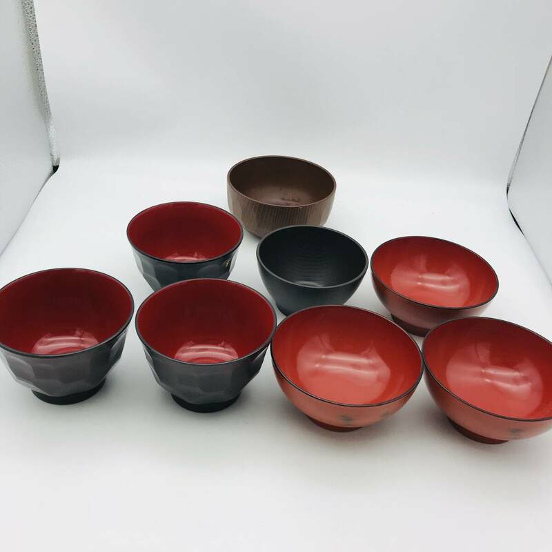 お椀まとめ 中古 8客 中古 和食器 汁椀 