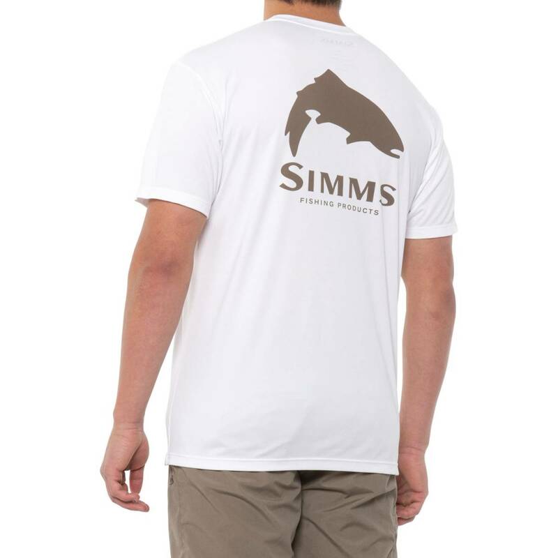 Simms シムス トラウト テック Tシャツ 半袖 Mサイズ 　Trout Tech Tee S/S White US-M