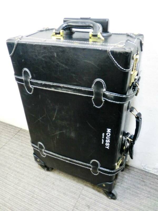 MOUSSY レザースーツケース　キャリーケース　おしゃれ　キャリーバッグ　アンティーク　レトロ　マウジー　旅行鞄　かばん　カバン
