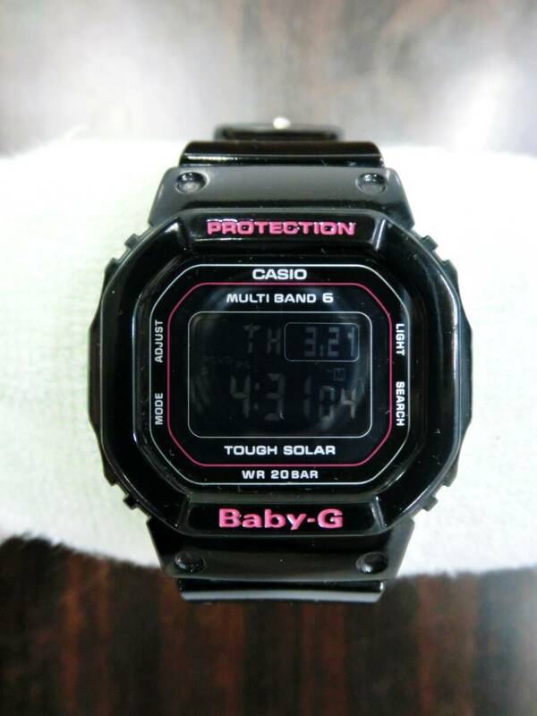 カシオ　Baby-G　腕時計　3432　BGD-5000　動作良好レディース　ブラック　デジタル　タフ ソーラー　電波　液晶　防水　CASIO　ベイビーＧ