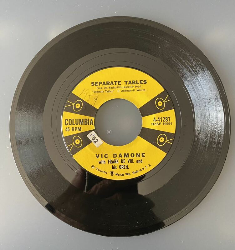 VIC DAMONE＊Separate table / Kiss in a shadow米盤