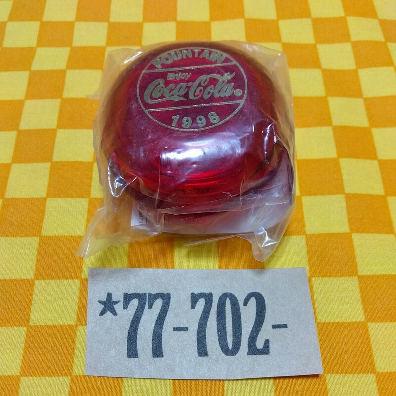 ★77-702- コカコーラ オリジナル ヨーヨー FOUNTAIN Enjoy Coca-Cola 1998 東急ハンズ 渋谷店 非売品 破れ擦