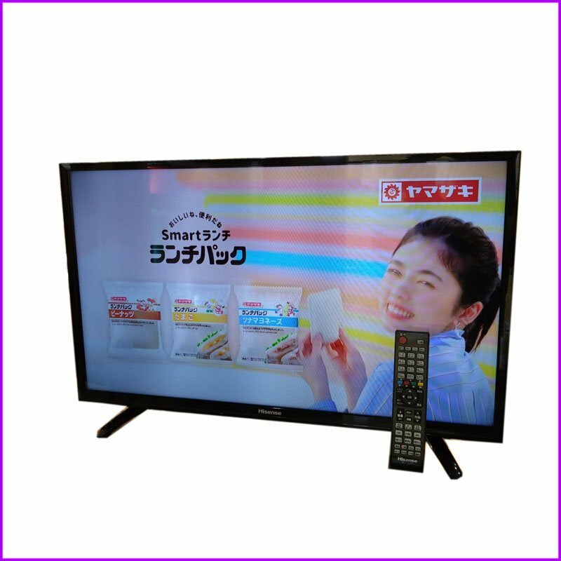 中古 ●ハイセンス●液晶テレビ HJ32K3120 32型 2018年製　リモコン付き