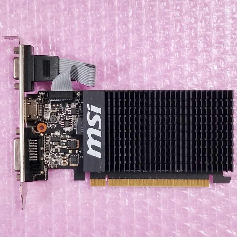 【動作確認済み】MSI GT710 1GB / NVIDIA GPU グラフィックカード / 1スロット (※在庫3)