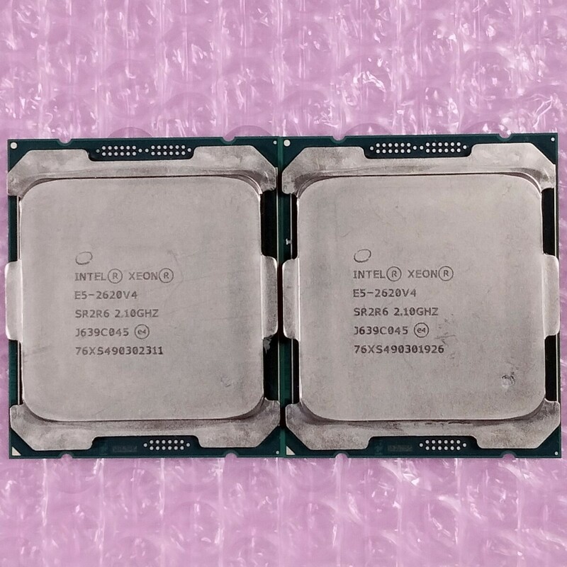 【同一ロット2個/動作確認済】Xeon E5-2620 V4 2.10GHz サーバー用CPU LGA2011-3
