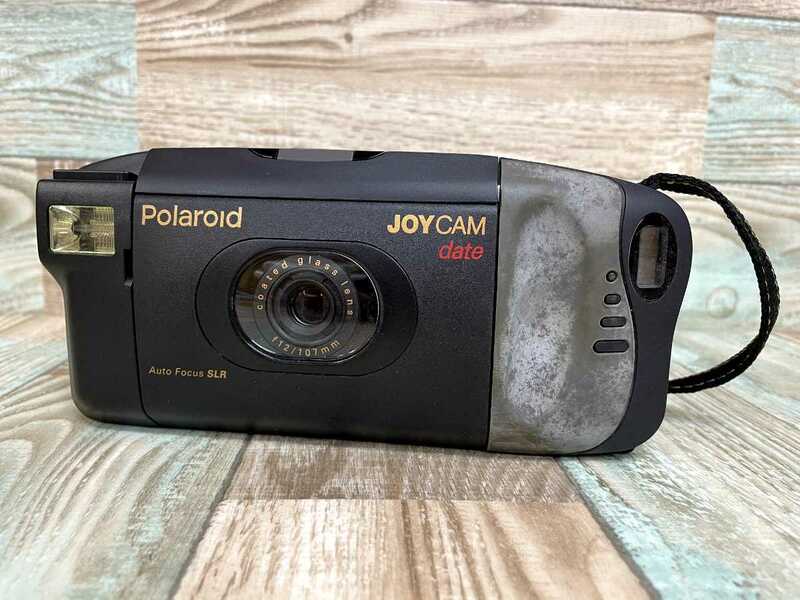 [AY] ポラロイドカメラ ポラロイド Polaroid JOYCAM date Auto Focus SLR コンパクトカメラ 昭和レトロ レトロ 家電 アナログ ブラック 黒