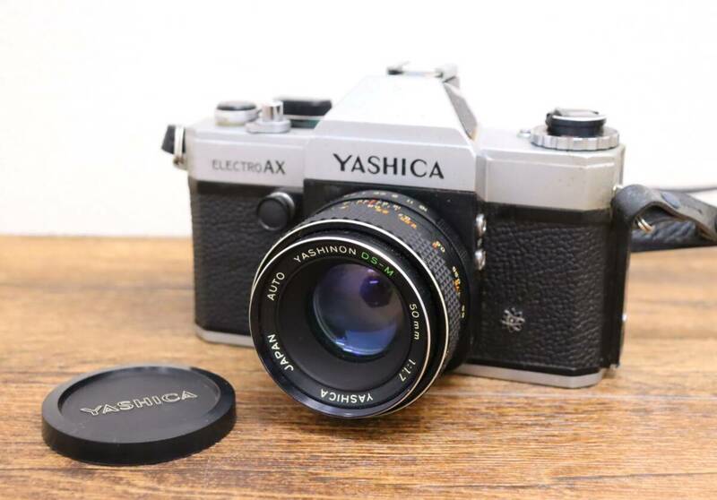 YASHICA/ヤシカ 一眼レフカメラ ELECTRO AX レンズ/DS-M 50mm F1.7 ボディ/ブラック/シルバー 動作未確認/現状品 『ZM55』
