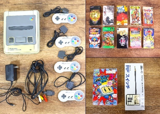 起動OK スーパーファミコン 本体/ソフト/周辺機器 セット/まとめ 任天堂/レトロゲーム ドラクエ/FF/桃鉄/マリオカート/等 『ZG027』