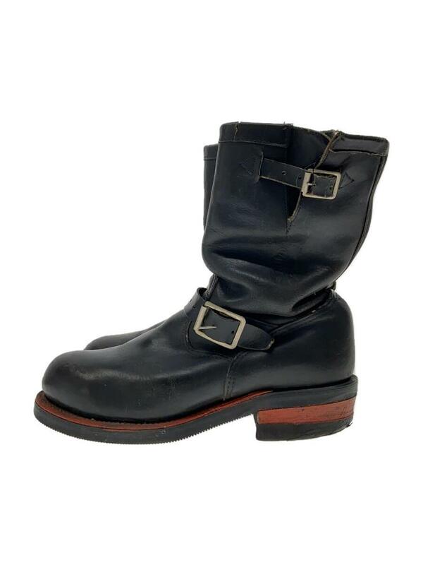 CHIPPEWA◆エンジニアブーツ/US8/BLK/レザー/27863