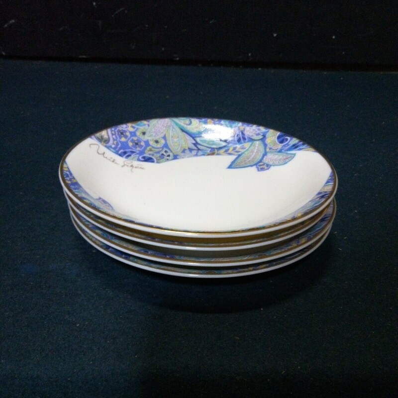 NARUMI ナルミ 洋食器 小皿 デザート皿 4客まとめて 直径約15cm